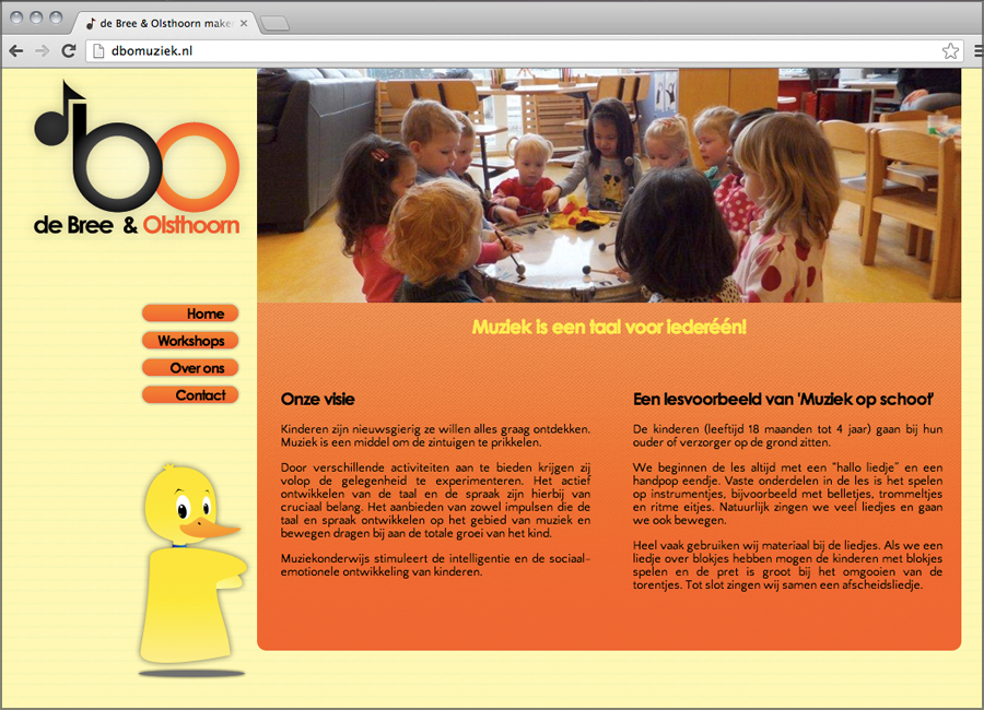 Muziek / Website / Huisstijl / Ontwerp / Design