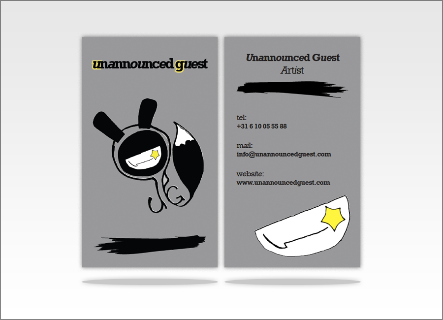 Visitekaartjes / Unannounced Guest / Muziek / Design